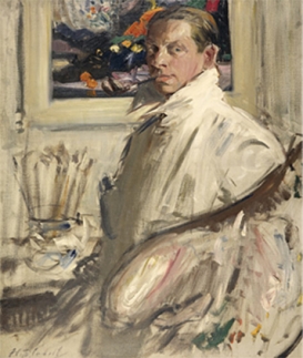 F.C.B. Cadell, Self Portrait (1914)