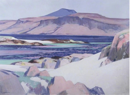 Ben More on the Isle of Mull from Iona (c.1932) Rochdale Arts and Heritage