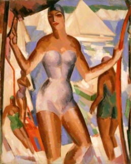 Bathers and Yachts, The Fergusson Gallery, Perth