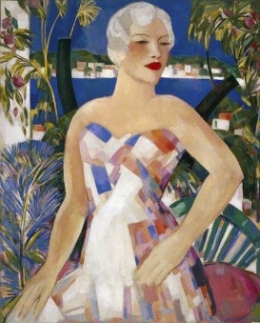 Blonde with checked Sundress, The Fergusson Gallery, Perth