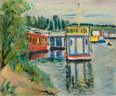 G.L. Hunter, Houseboats on Loch Lomond