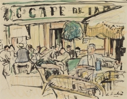 Café in Vence, Private Collection