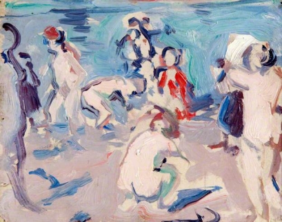 S.J. Peploe, Bathers, Etaples (1906)