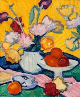 Tulips in a Pottery Vase (c.1912), Hunterian Art Gallery, Glasgow