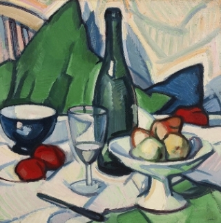 Still Life with Bottle (c.1913), Private Collection